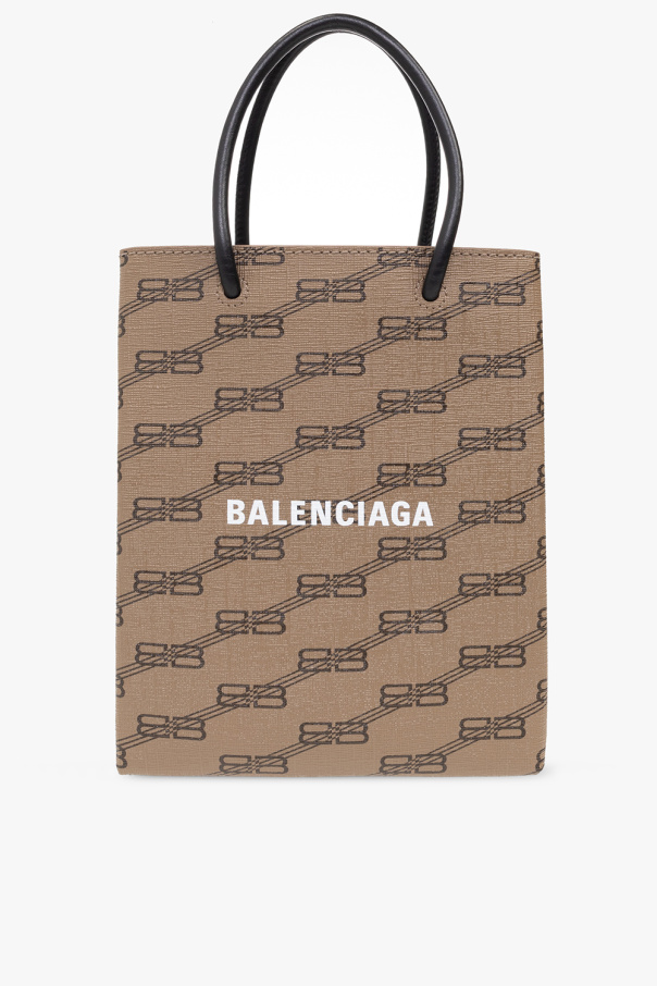 Balenciaga paper 2025 bag leather